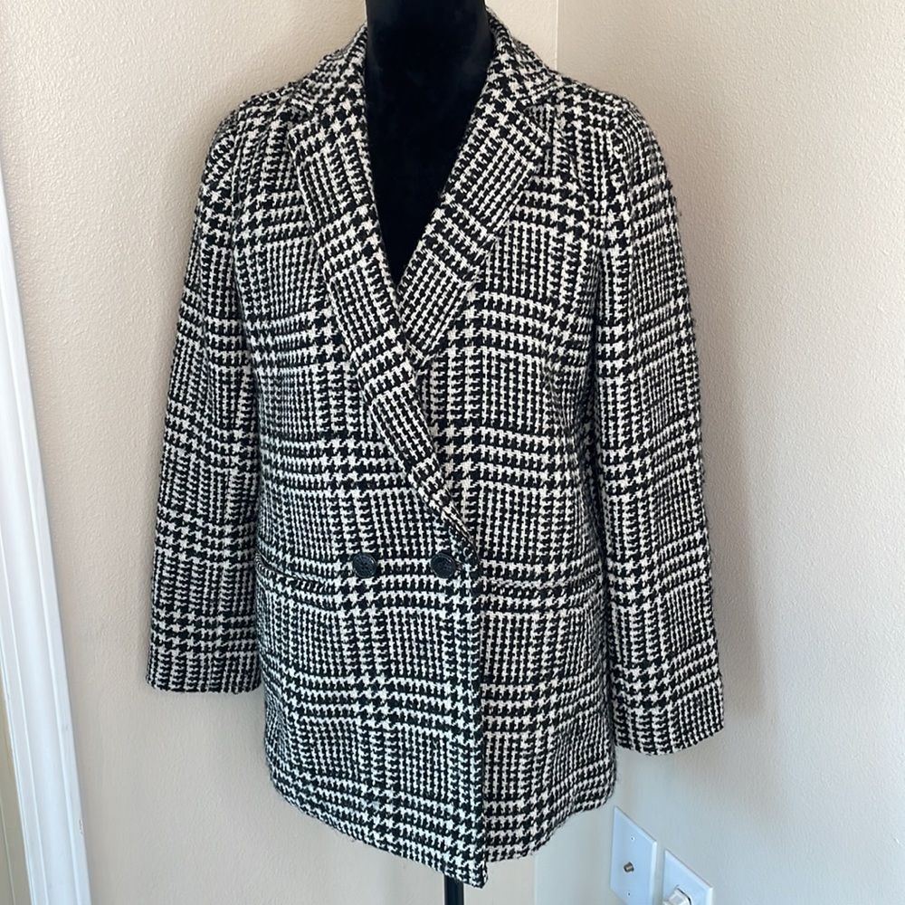 Talbots Houndstooth Wool Blazer - image 3